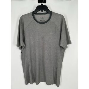 Patagonia Capilene 2 Lightweight Short Sleeve Tee T Shirt Grey Breathable Large